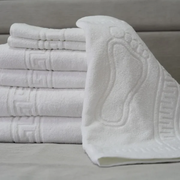 Set 7 Prosoape hoteliere bumbac pakistanez greek border