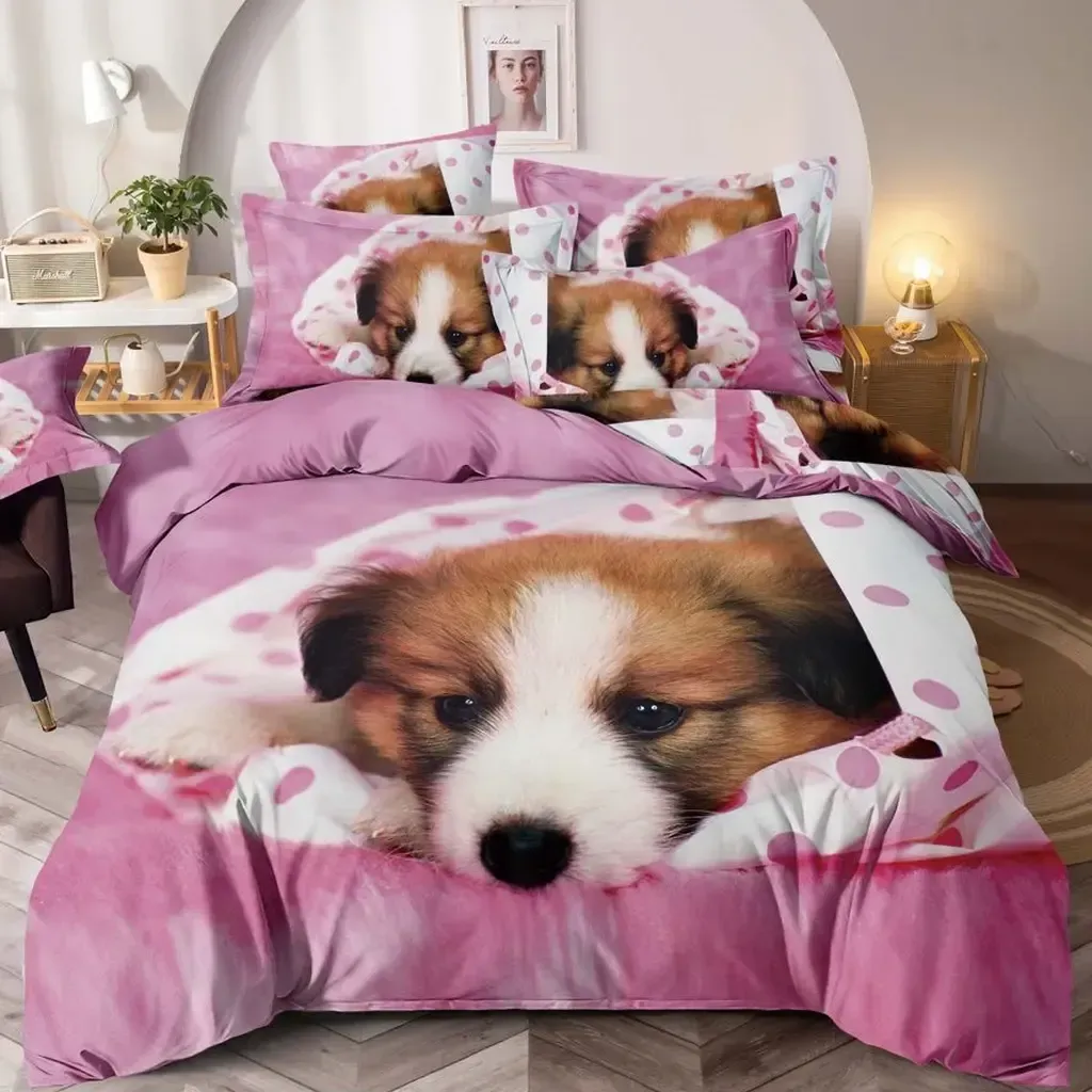 Lenjerie de pat 3D king size Finet 6 piese JFTD16