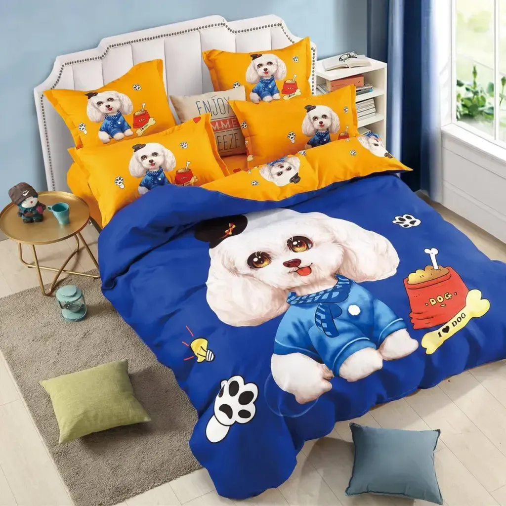 Lenjerie de pat 3D king size Finet 6 piese JFTD27