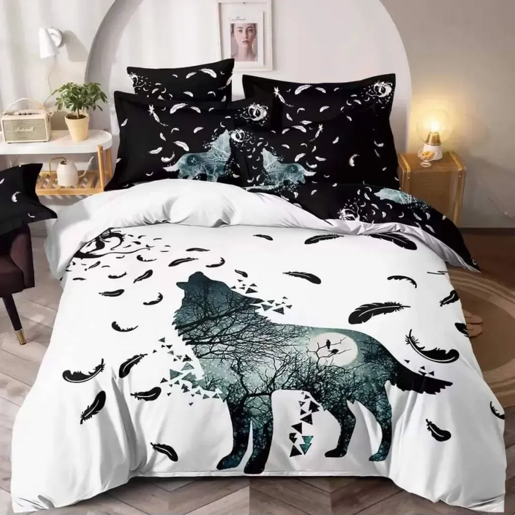 Lenjerie de pat 3D king size Finet 6 piese JFTD22