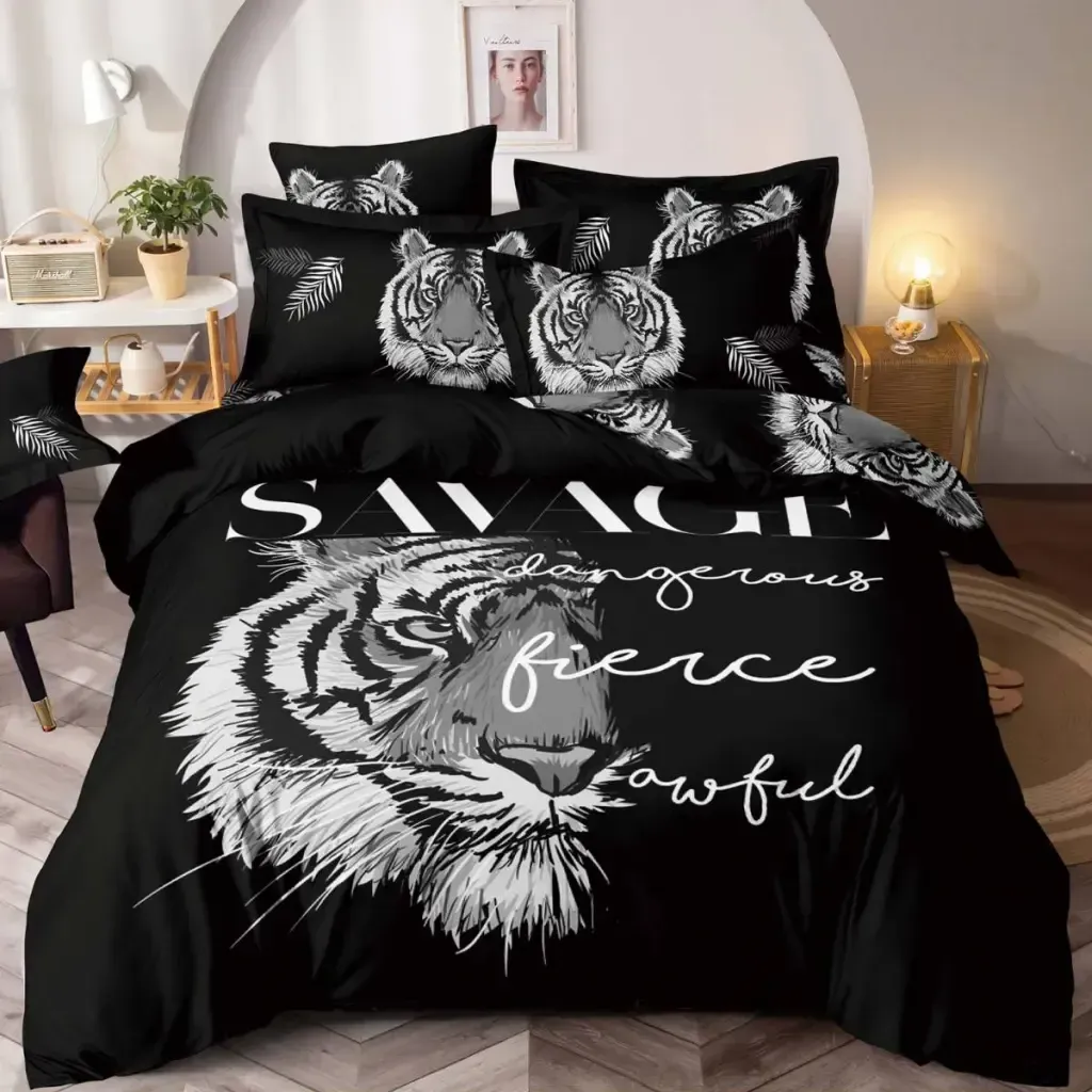 Lenjerie de pat 3D king size Finet 6 piese JFTD14